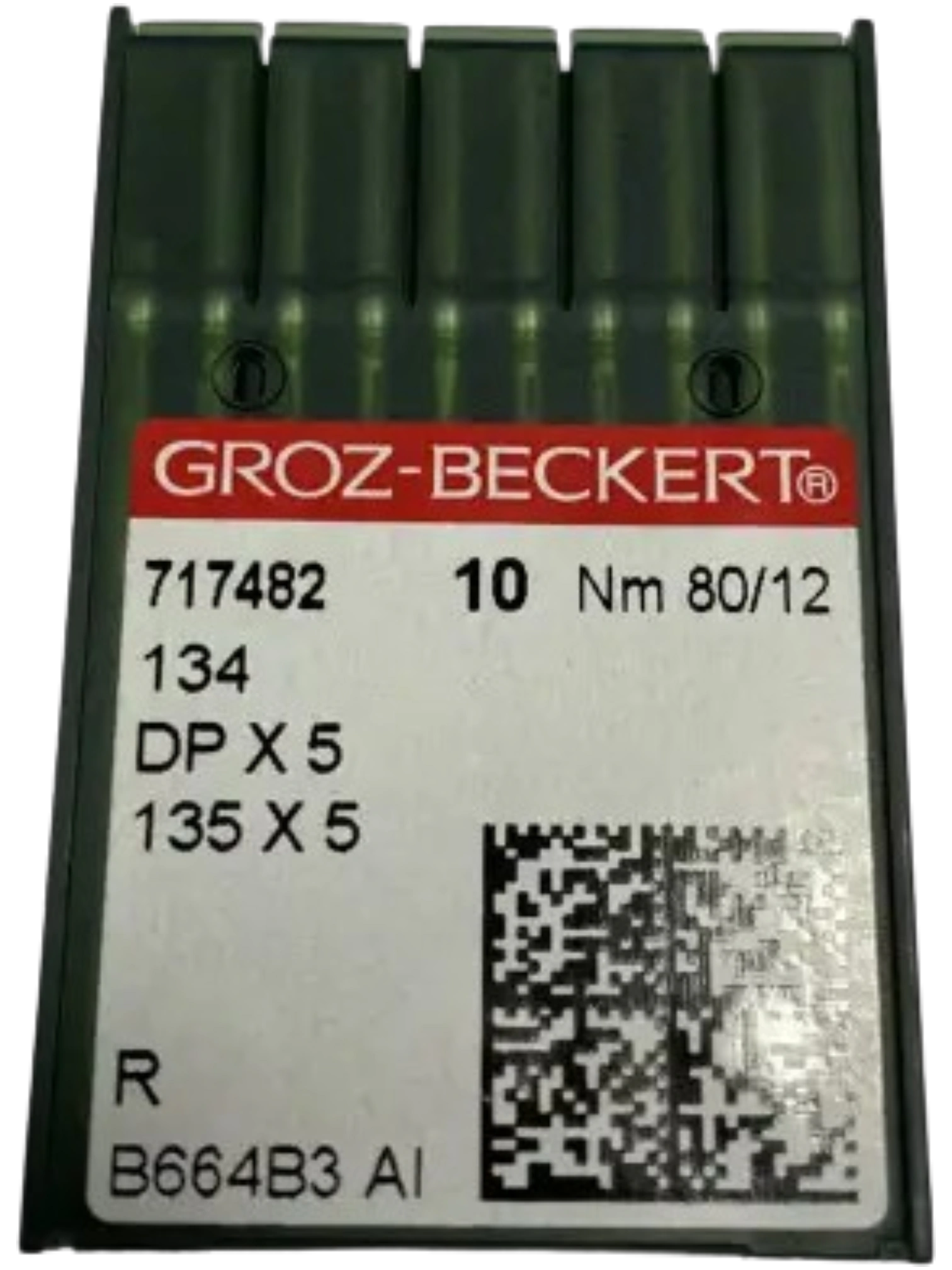 Голки GROZ-BECKERT DPx5 №80 R для промислових швейних машин у комплекті