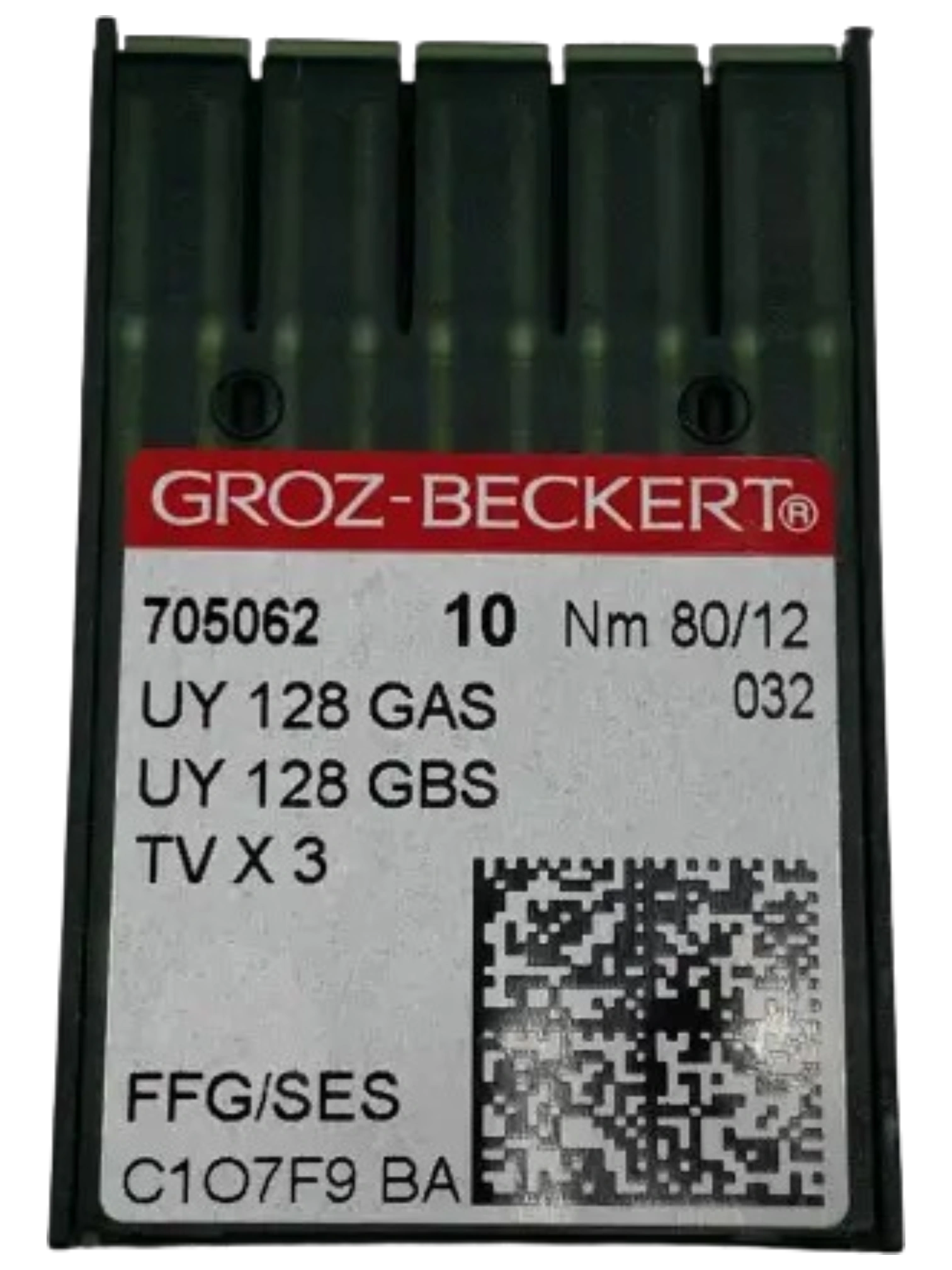 Голки GROZ-BECKERT UYx128GAS №80 для швейних машин, високоякісні та надійні