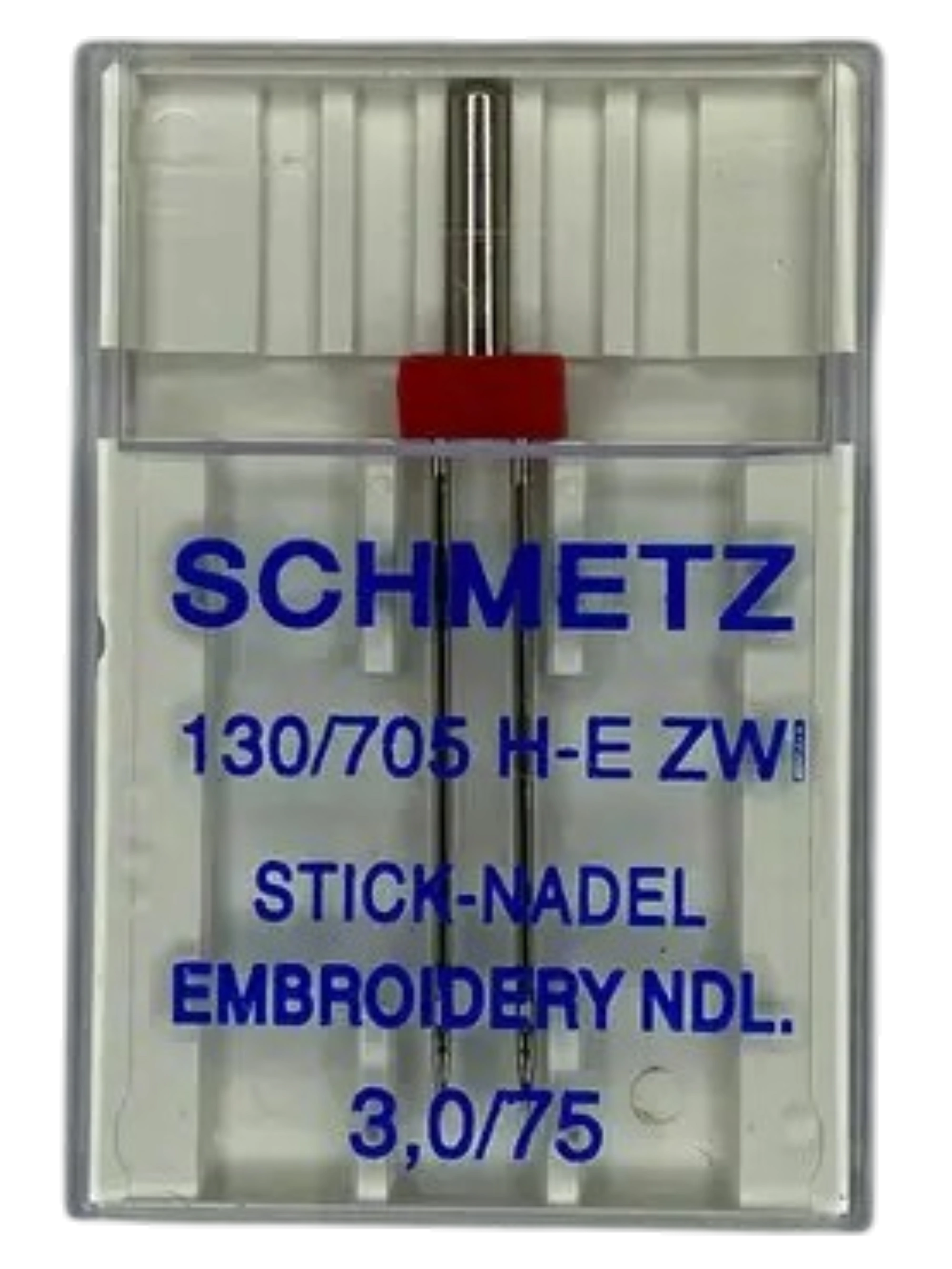 Игла Twin Embroidery 130/705 H-E ZWI SMS №75/3.0 для шитья и вышивки, универсальная двойная игла широкого применения