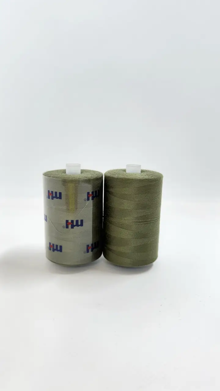 Нитка армована 100% Poly/Poly 28s/2 NITEX S-566 хакі для швейних машин та виробничих процесів