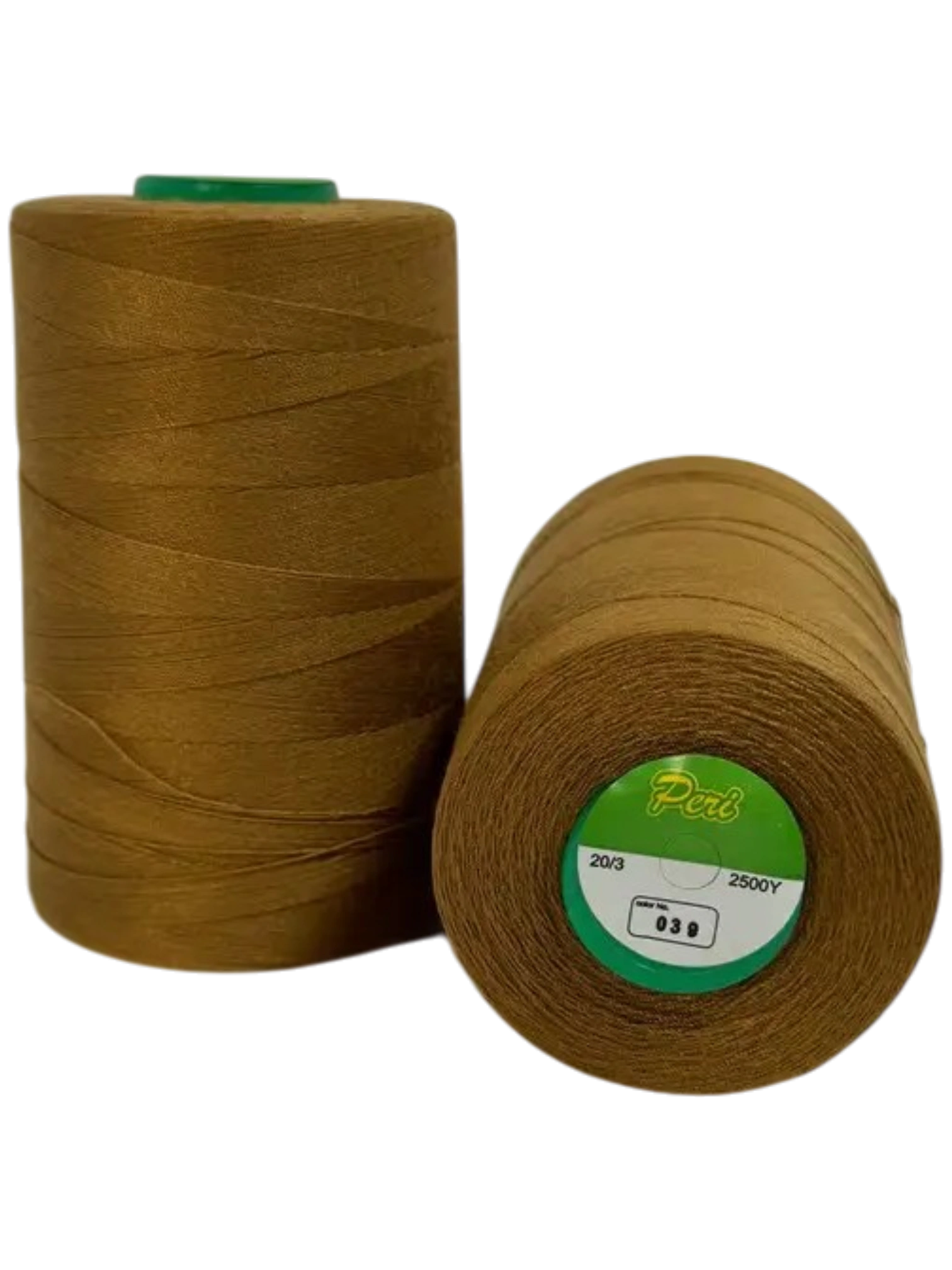 Нитки для шиття Peri 20/3 100% PE, 2500 ярдів, рудий колір
