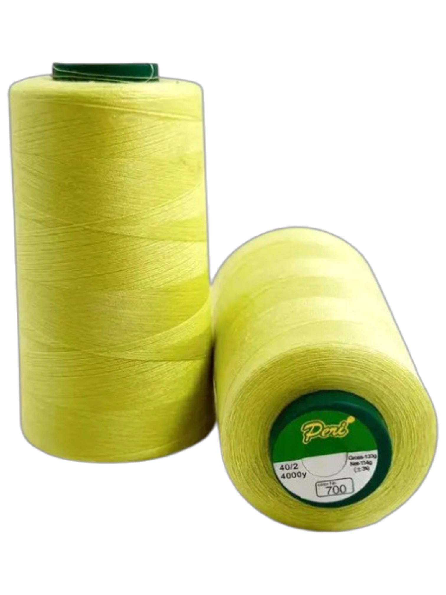 Нитки для шиття Peri 100%PE 40/2 жовтогарячий, високоякісні та міцні