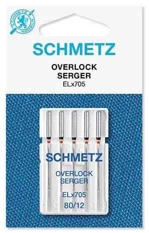 Игла Schmetz Overlock ELX705 № 80 для бытовых швейных машин