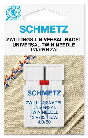 Игла Schmetz Twin Universal 130/705H для швейных машин, высококачественная немецкая игла
