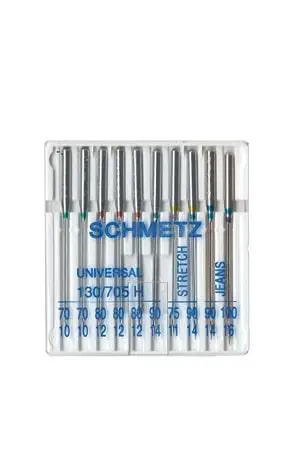 Набор швейных игл SCHMETZ SORT 130/705 H SORT XVS для домашней и профессиональной шитья