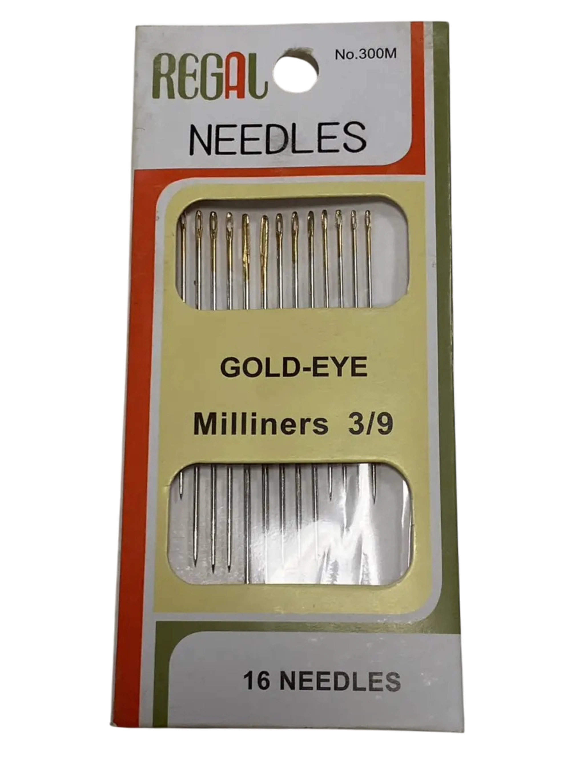Набор ручных швейных гудков Gold Eye Milliners 3/9 для шитья и ремонта одежды
