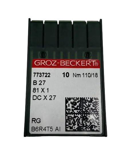 Голки GROZ-BECKERT DCx27 №110 RG для промислових та домашніх швейних машин