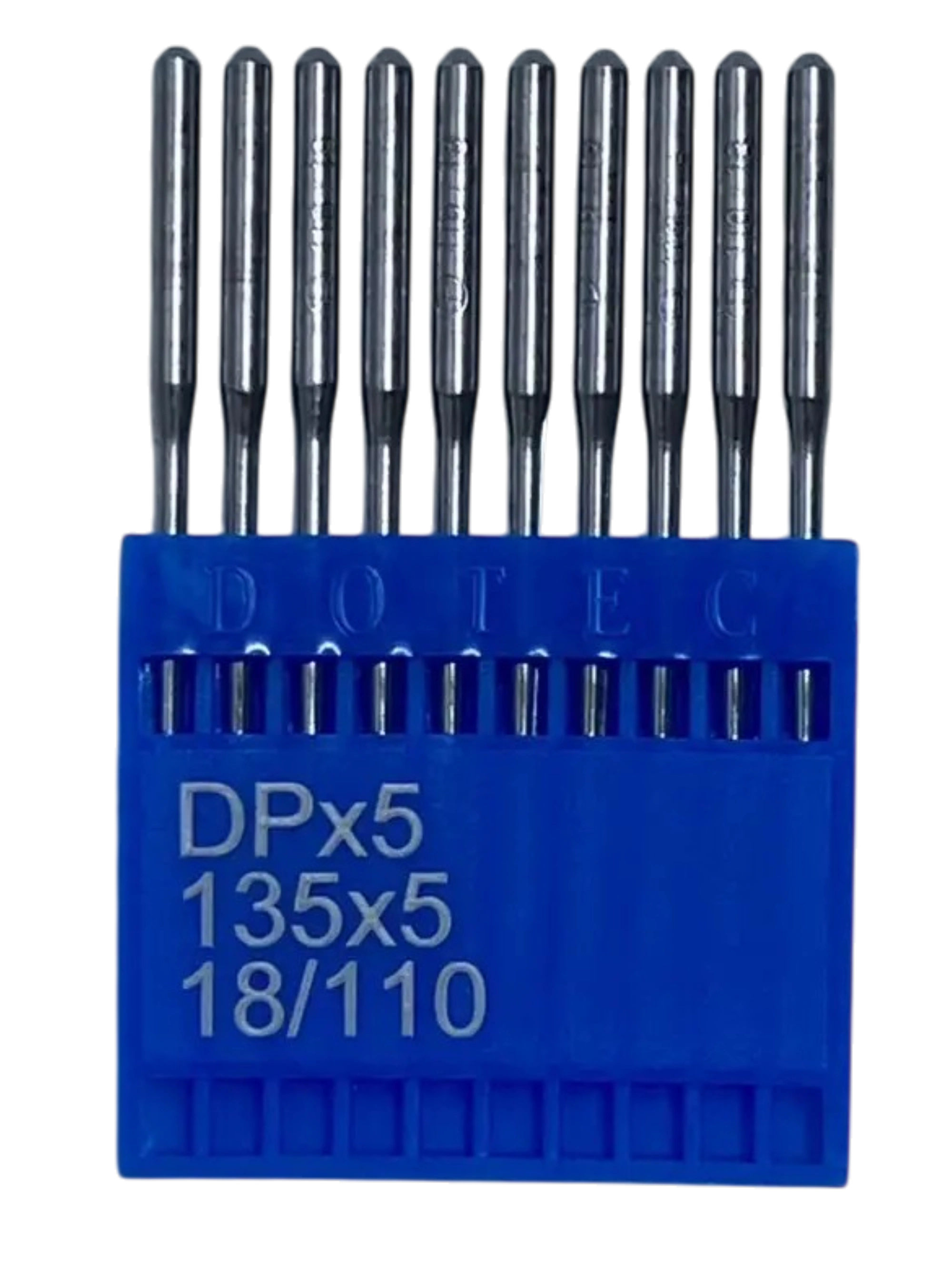 Голки DOTEC DPx5 №110 для промислових швейних машин, груба колба, високоякісні та надійні