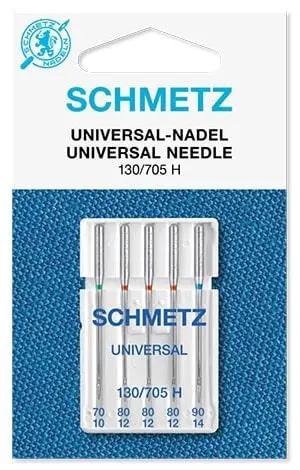 Набор универсальных игл SCHMETZ для швейных машин различных размеров и высокого качества изготовления