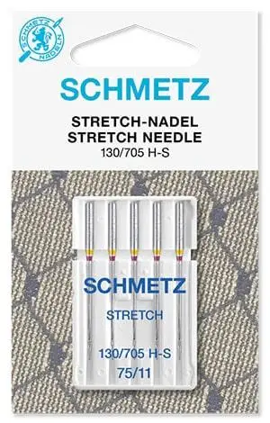 Иглы Schmetz Stretch 130/705 H-S VMS №75 для швейных машин и эластичных тканей