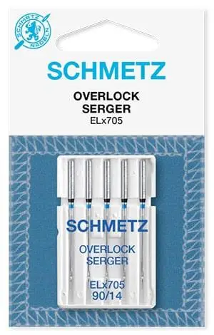 Иглы SCHMETZ OVERLOCK ELX705 № 90 для бытовых швейных машин