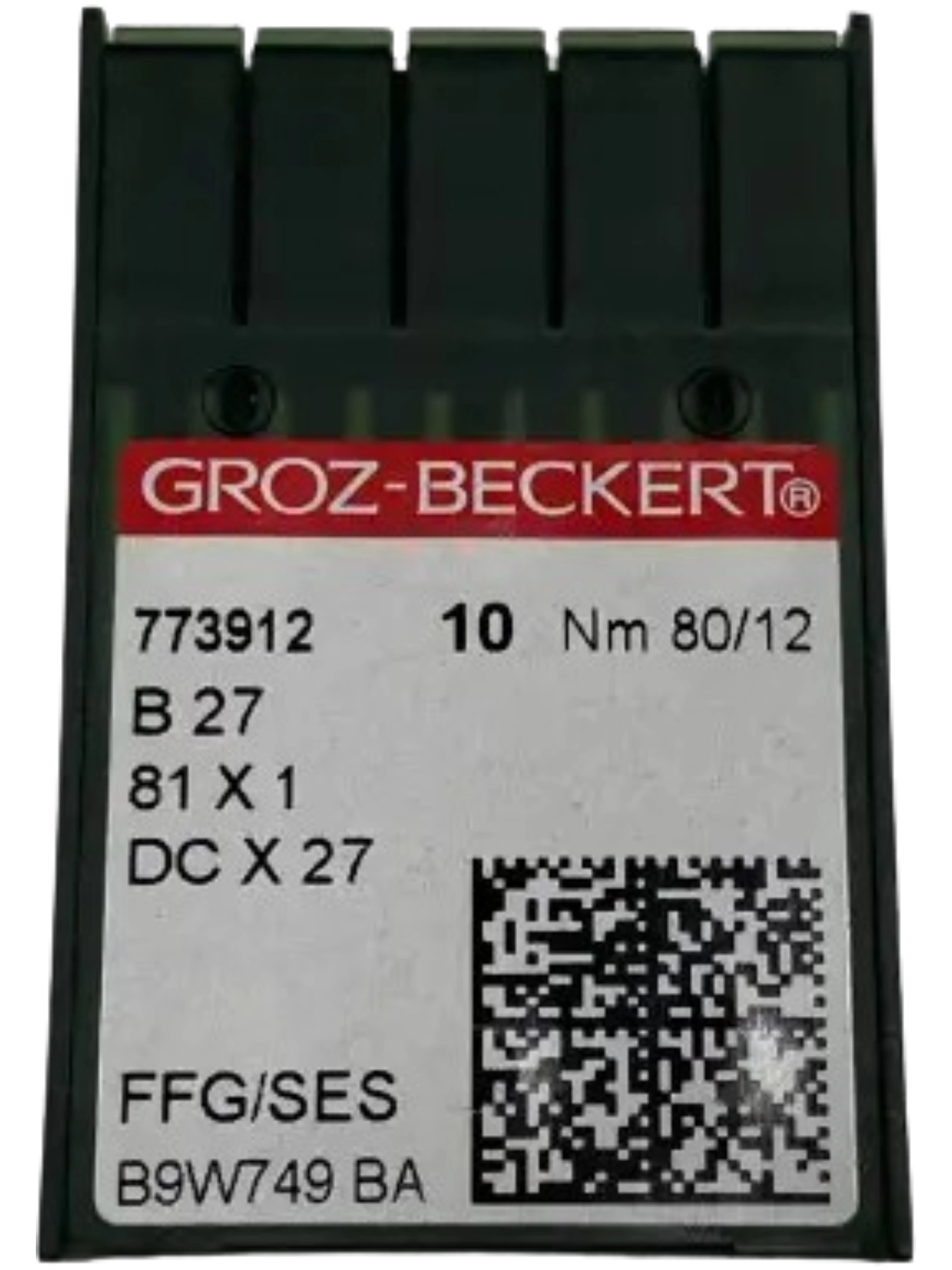 Голки GROZ-BECKERT DCx27 №80 SES для швейних машин, високоякісні витратки для шиття