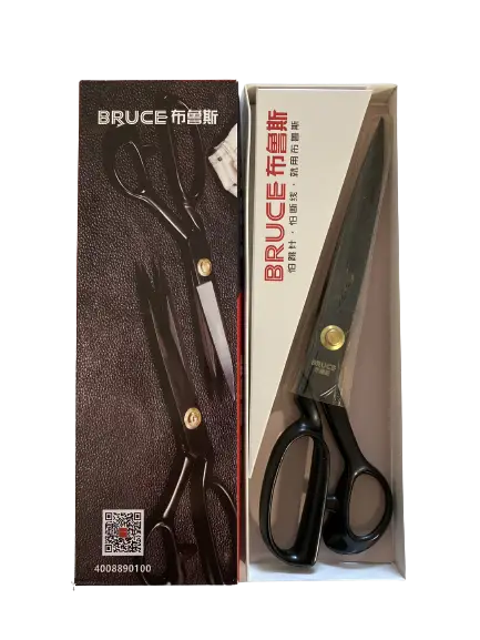 Ножиці закрійника BRUCE 12" з прорезиненими ручками, фото для швейних майстерень