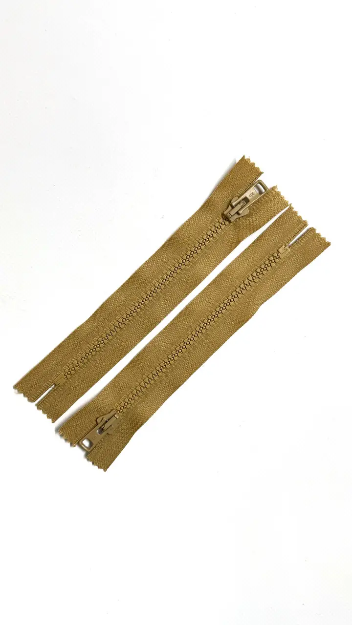 Застібка (блискавка) 16см тип 5 тракторна гірчична для швейних машин