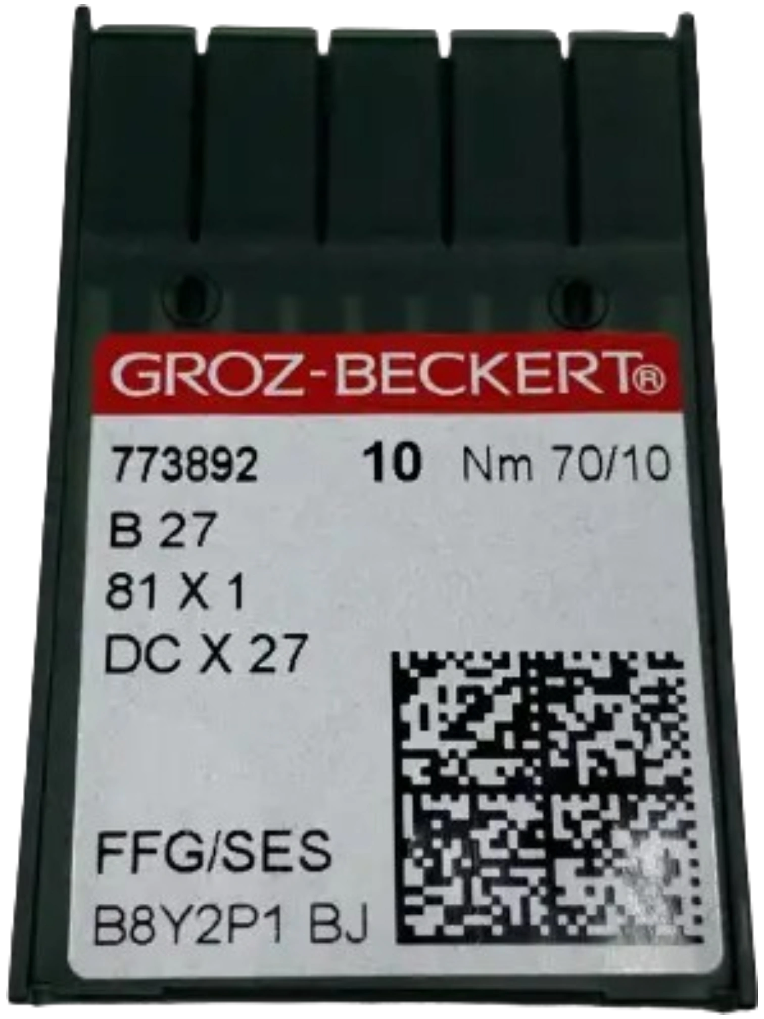 Голки GROZ-BECKERT DCx27 №70 SES для швейних машин, високоякісні витратні матеріали