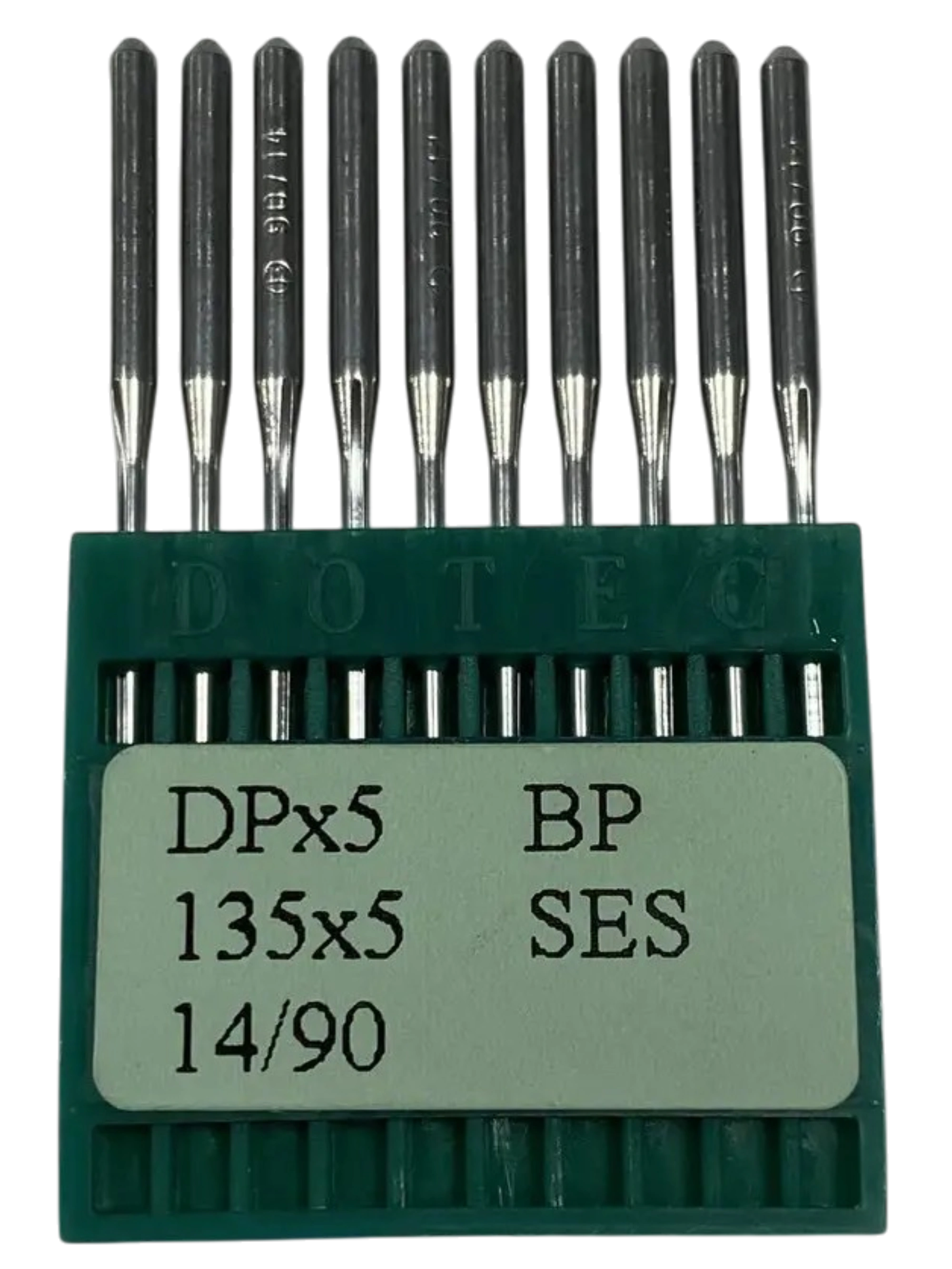 Голки DOTEC DPx5 №90 SES для промислових швейних машин, високоякісні та надійні для шиття