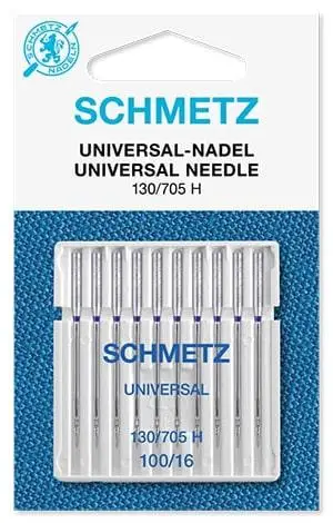 Иглы SCHMETZ Universal 130/705 H XES №100 — комплект для швейных машин, произведены в Германии