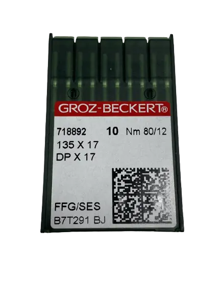 Иглы GROZ-BECKERT DPx17 №80 ses для тяжелых материалов возле швейной машины