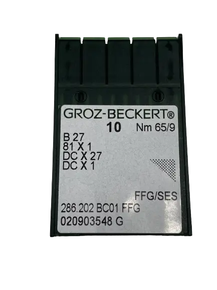 Голки GROZ-BECKERT DCx27 №65 SES для швейних машин, високоякісні швейні голки