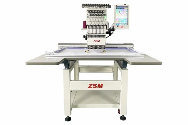 Вишивальна машина ZSM MT-1501 з великим робочим полем і сучасним дисплеєм для вишивання на одязі та кепках — 2