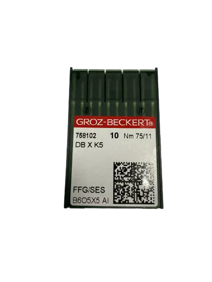 Голки GROZ-BECKERT DBxK5 №75 SES для промислових швейних машин у роботі