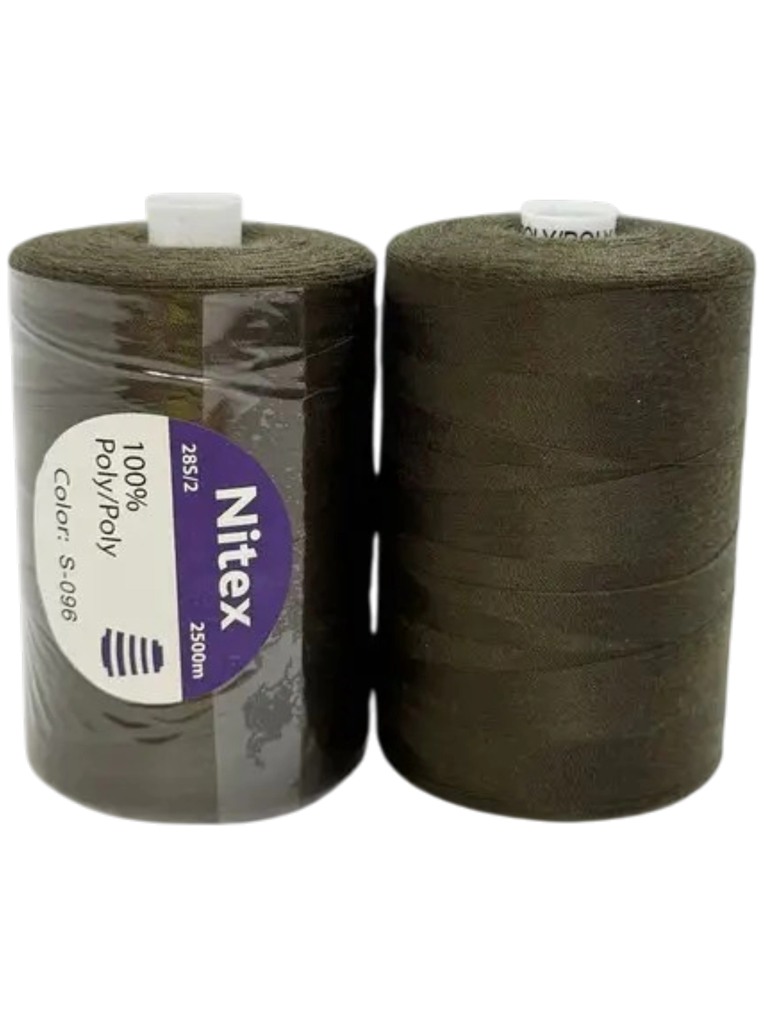 Нитка армована Poly/Poly 28s/2 2500м NITEX S-096 у хакі для шиття та ремонту тканин