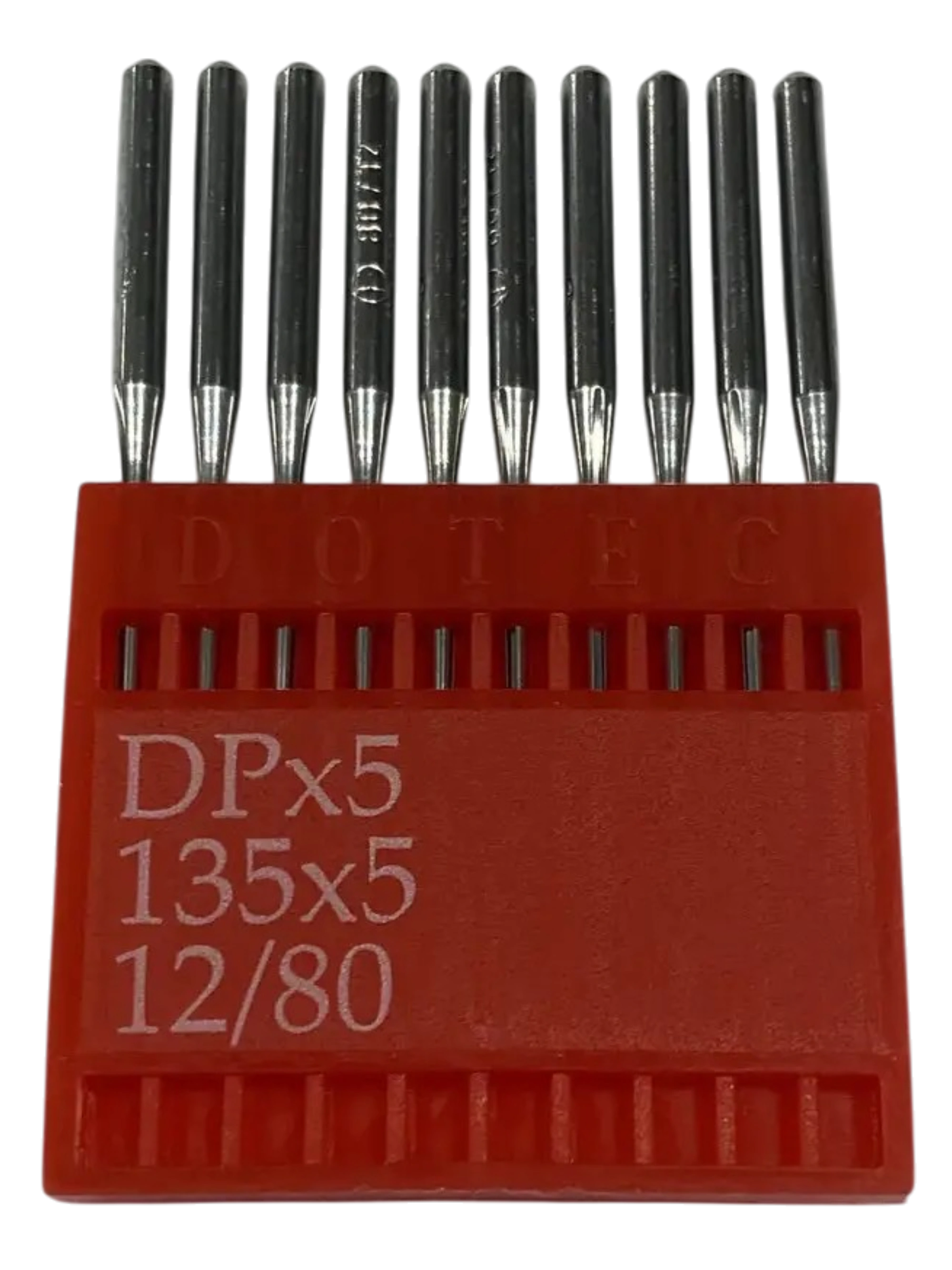 Голки DOTEC DPx5 №80 для промислових швейних машин, високоякісні голки з грубою колбою