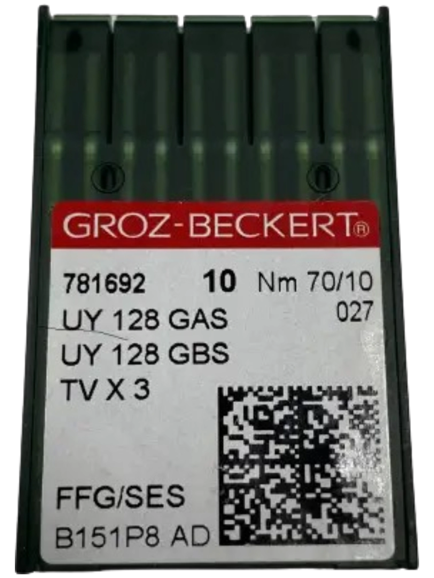 Голки GROZ-BECKERT UYx128GAS №70 для швейних машин, які забезпечують точність і довговічність