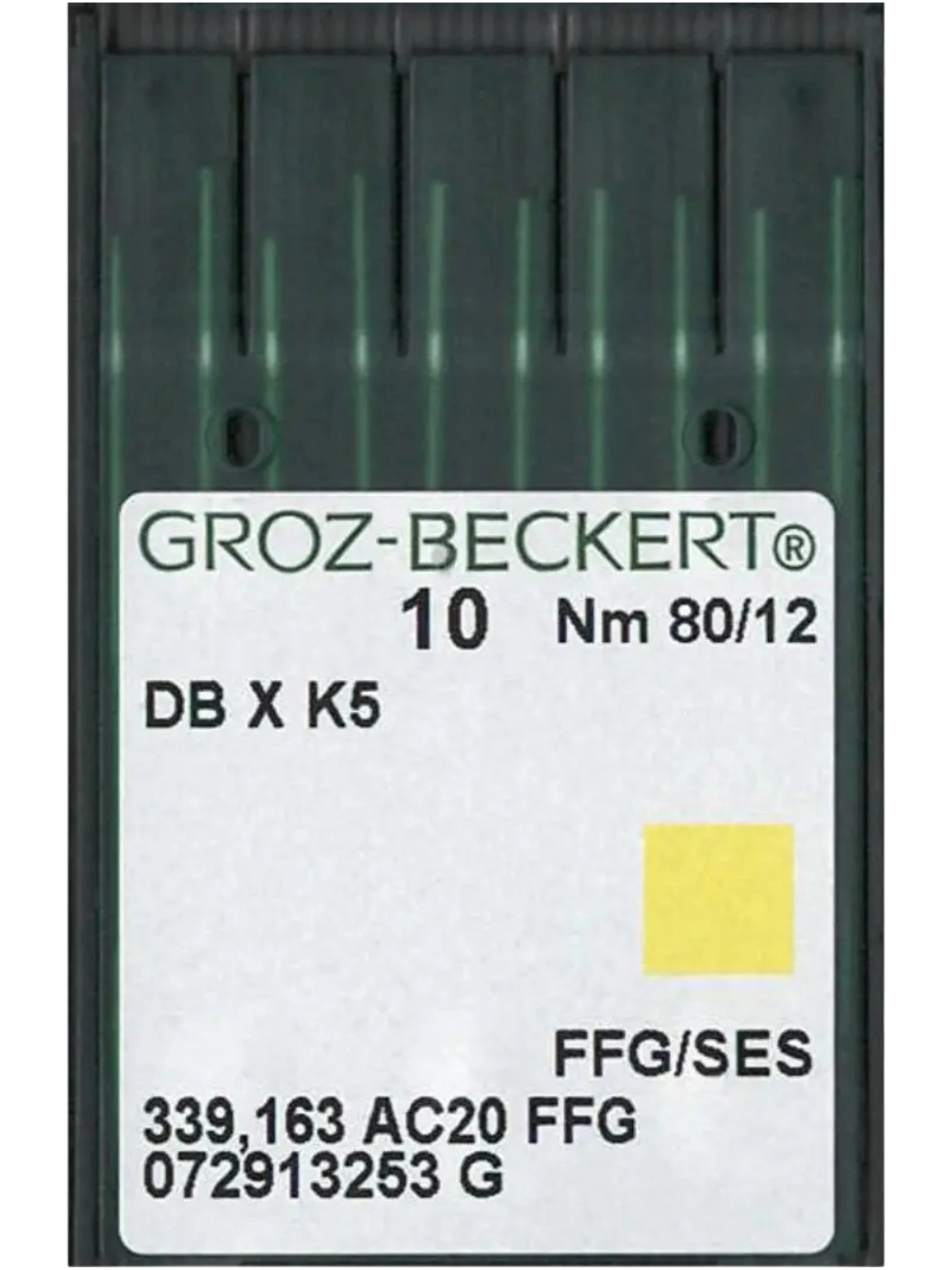 Голки GROZ-BECKERT DBxK5 №80 SES для промислового шиття та вишивки