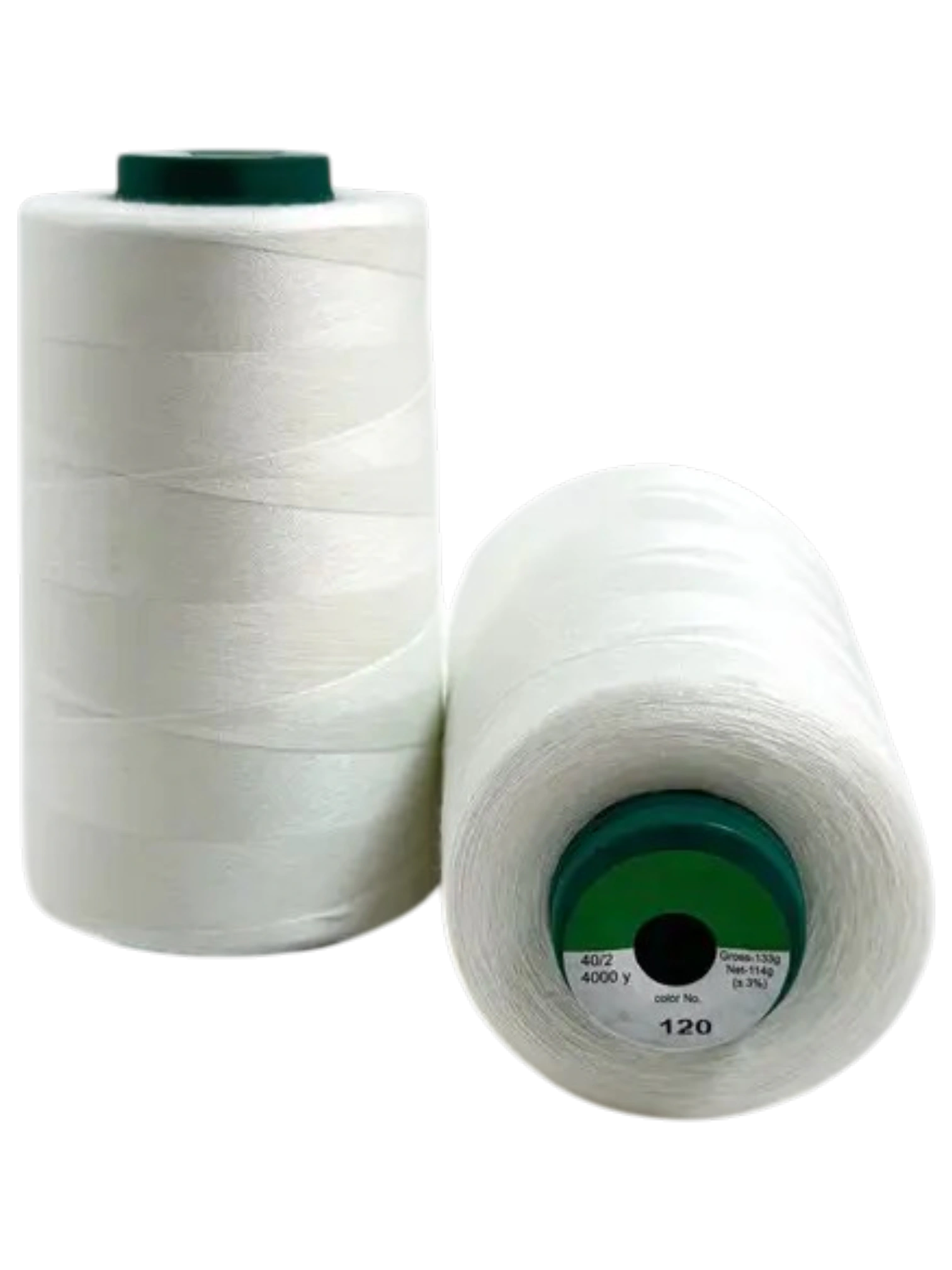 Нитки для шиття Peri 100% PE 40/2, молочний світлий, для швейної машини