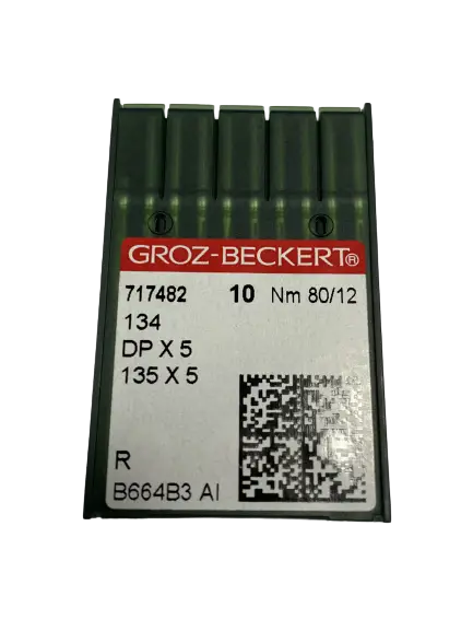Голки GROZ-BECKERT DPx5 №80 R для промислових швейних машин, висока якість, надійність